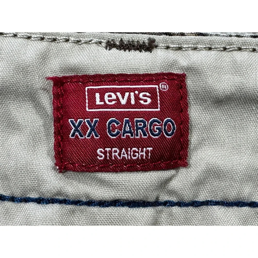 Levi's Mens XX Cargo Straight Camo Pants W28 L32 Meas: 28x31